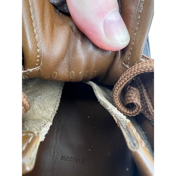 Louis Vuitton Leather Suede Low Top Sneakers Trainers Lace Up Brown Men's 10.5 - Picture 10 of 15